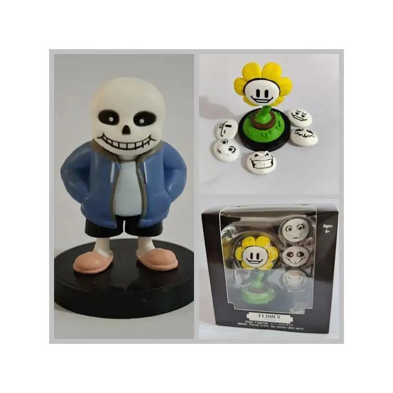 Undertale Sans Flowey PVC Figuras de ação brinquedos - Bandai